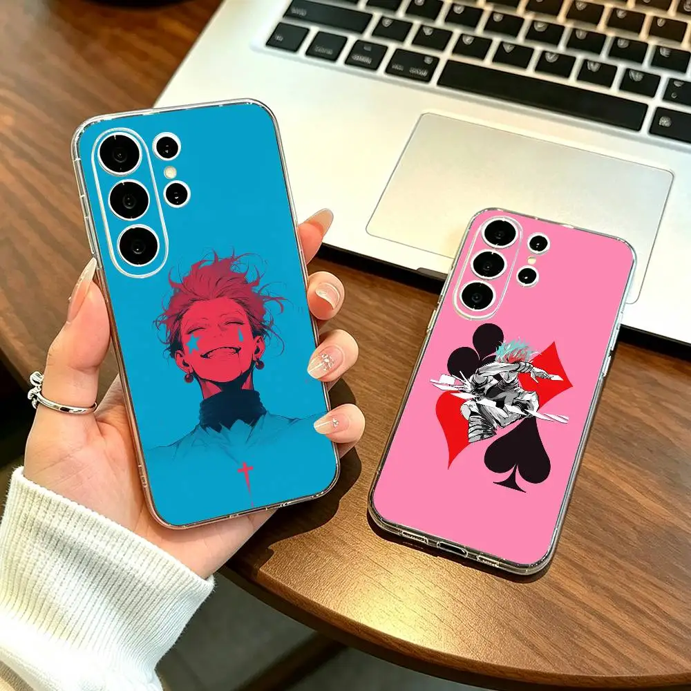 Hunter x Hunter Hisoka Phone Case Transparent Silicone Soft For Samsung S25,S24,S21,S22,S23,S30,Ultra,S20,Plus,Fe