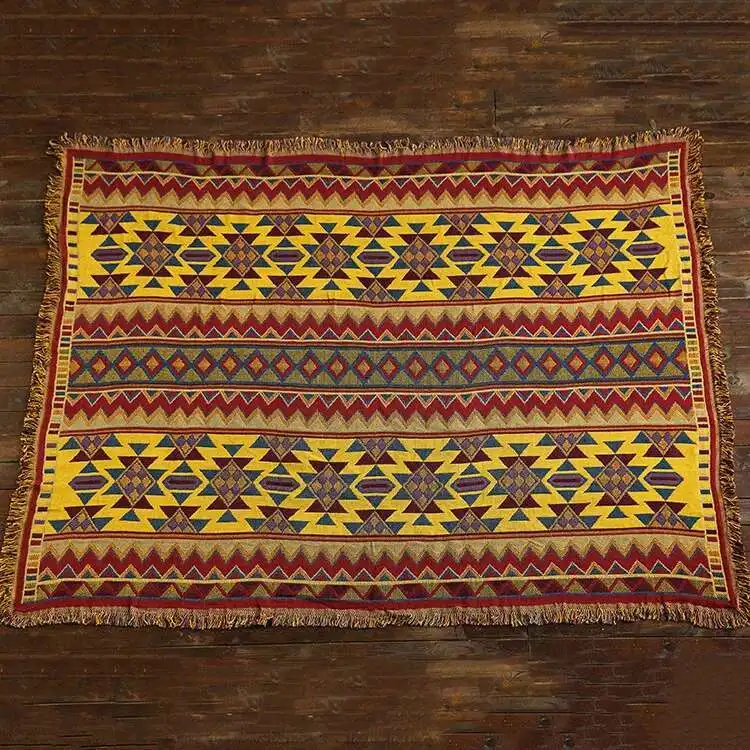 

Europe Style Blanket for Couch Sofa Decorative Slipcover Traditional Stitching Travel Plane Blanket Healthy Mat in High Quality