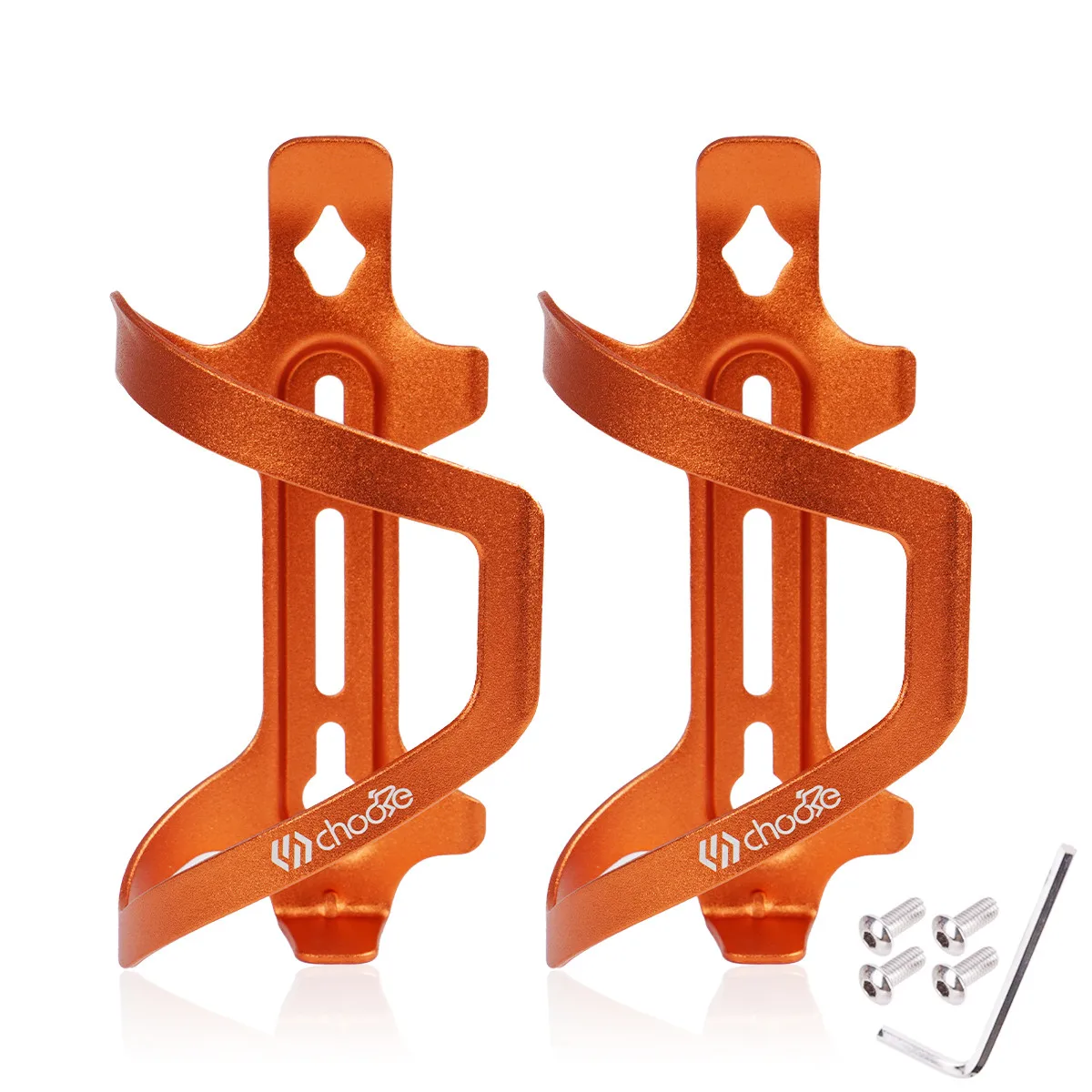 SUNTNUR Aluminum 6061 Matte Orange Bike Water Bottle Holder