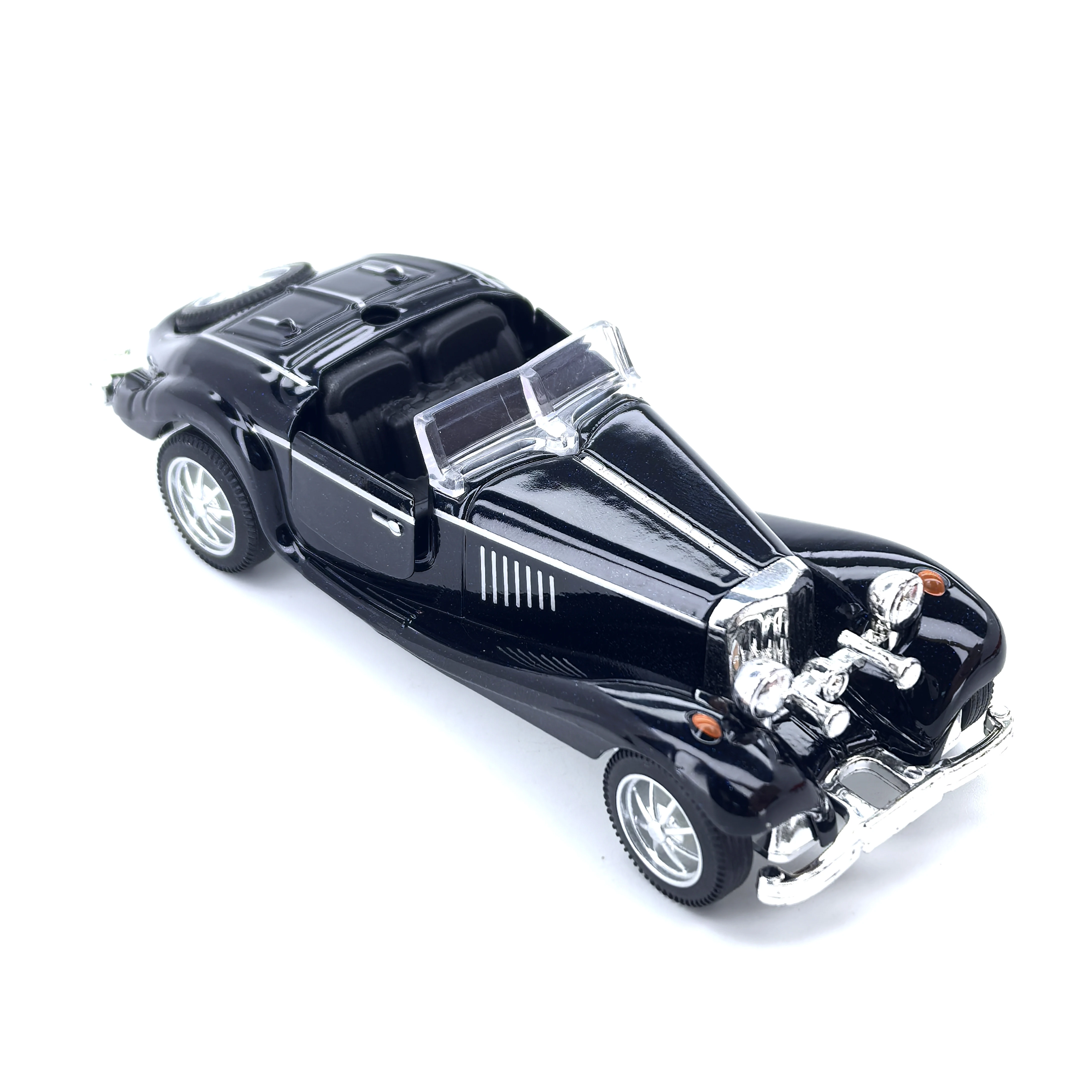 Children's alloy sports car model, pull-back car, with openable doors, racing toy for boys and babies