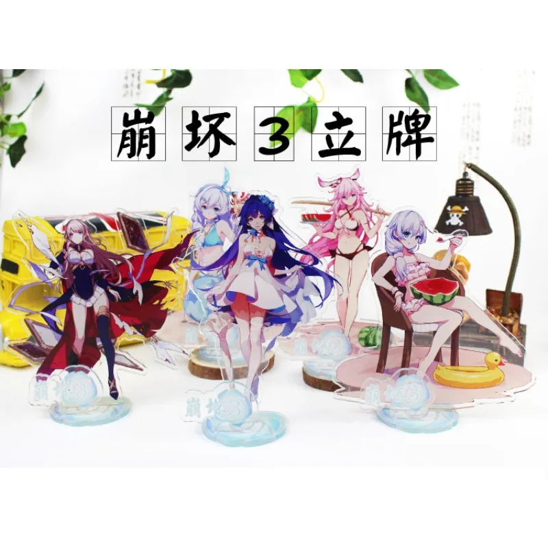 لعبة هونكاي إمباكت 3rd ميرش هويو موضوع سلسلة حامل أكريليك كيانا كاسلانا إليسيا ناتاليا ثيورا كليو هيباتيا نموذج دمية ديكور #3