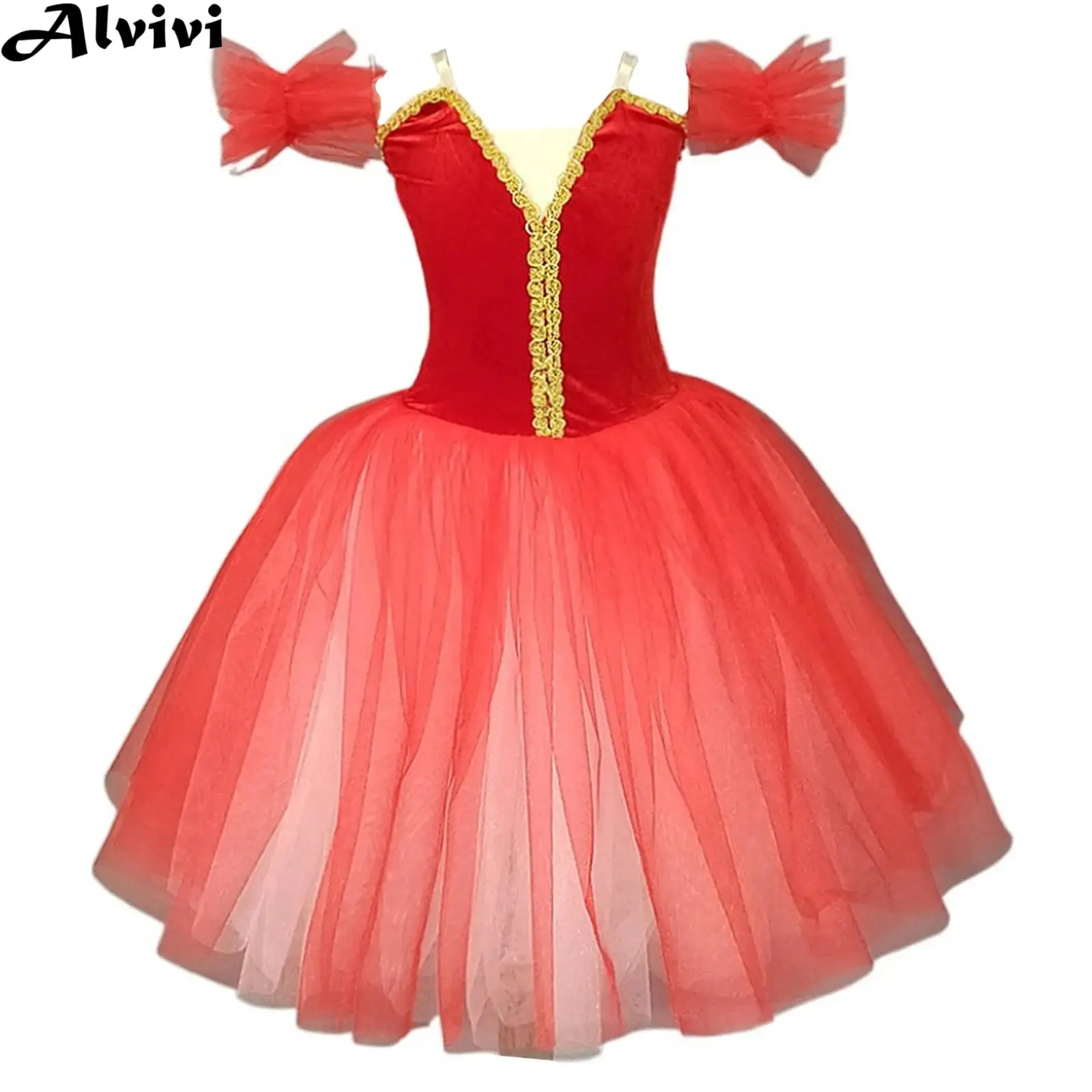 Kinderen Meisjes Ballet Zwaan Dans Wals Prestaties Kostuum Halloween Ballerina Cosplay Jurk Verjaardagsfeestje Prinses Tutu Jurk