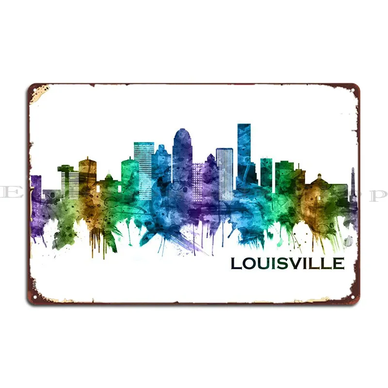 

Louisville Kentucky Metal Sign Club Bar Garage Wall Decor Designing Wall Cave Tin Sign Poster