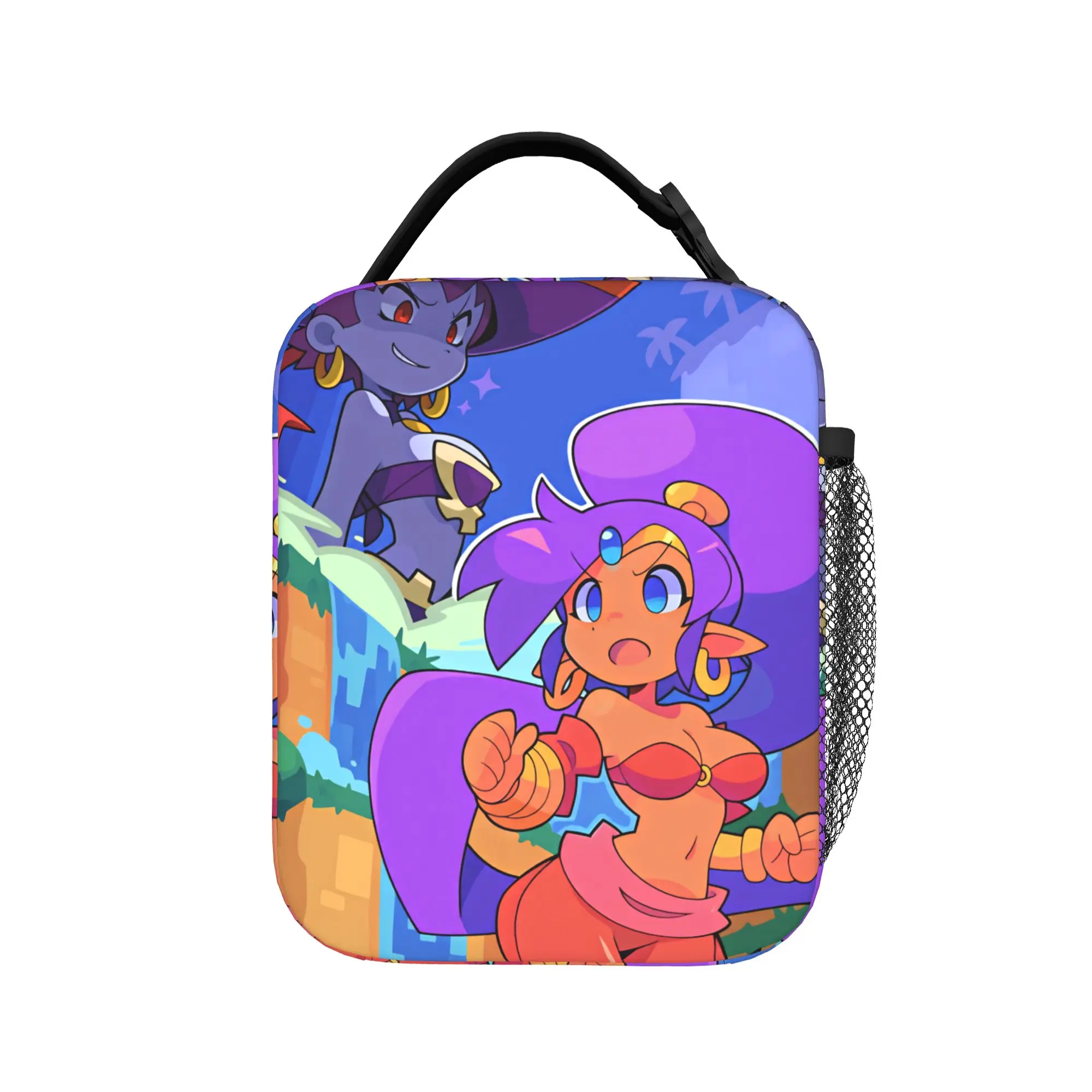 Shantae Half Genie Lunch Bag  Vintage Lunch Box For Girls Office Portable Insulated Cooler Bag Oxford Thermal Tote Handbags