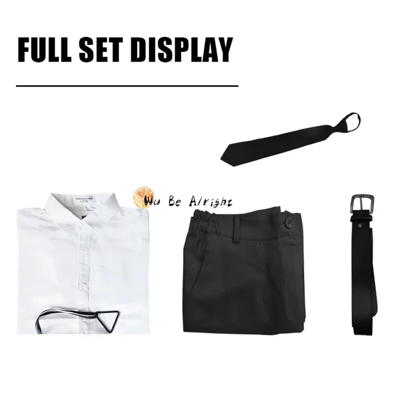 Chainsaw Man Season2 Denji Anime Cosplay Costume Wig Shoes  Devil Pochita Doll Soft Headgear Belt Suit Uniform Halloween Party view 5