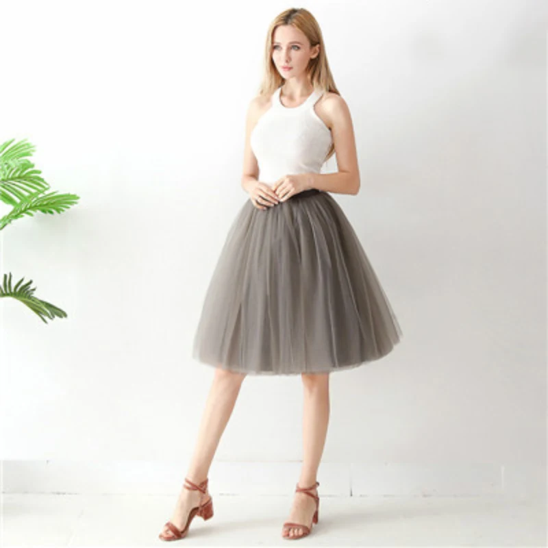 

Sexy White Mini Women's Ball Gown Skirts Street Style Mesh High-Waist Skirt Women Summer Casual Solid Skirts Female 2026 Black