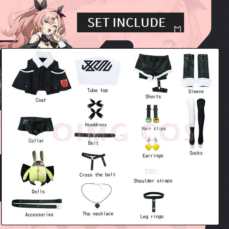 Nicole Demara Zenless Zone Zero Cosplay Costume Uniform Wig Anime Halloween Costumes Party  Masquerade Women Game - view 5