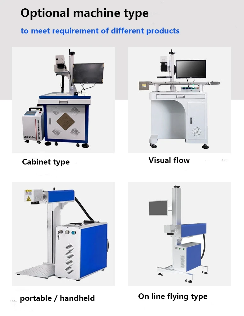 آلة نحت عميق لتبريد المياه من النوع المنفصل صغيرة محمولة باليد بالليزر Co2 للطوب الحجري