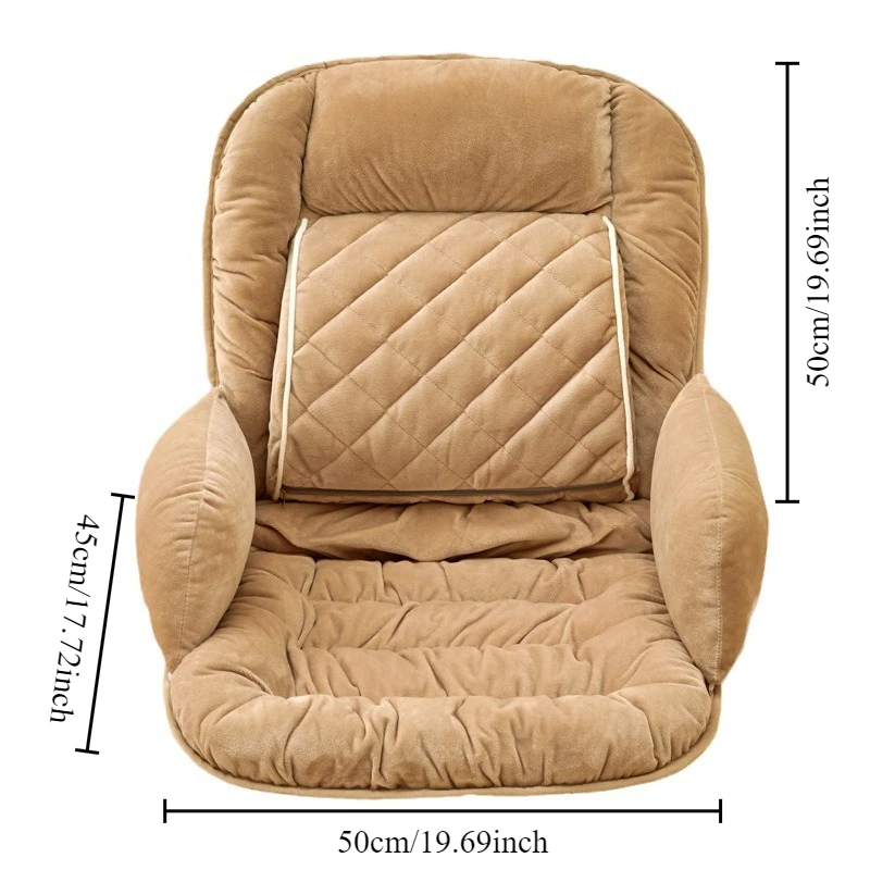 Super Soft Velvet Bench Cushion Office Seat Cushions PP Cotton Thickened Rocking Seat Cushion Recliner Rocking Chair Cushions