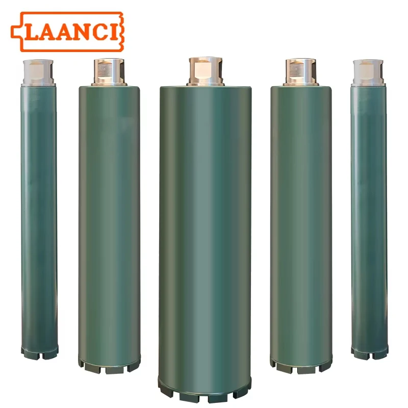 LAANCI Diamond Core Drill Bit M22 T32 1 1/4UNC Three Types of Threads Diameter Range 25mm-200mm for Reinforced Concrete Drill