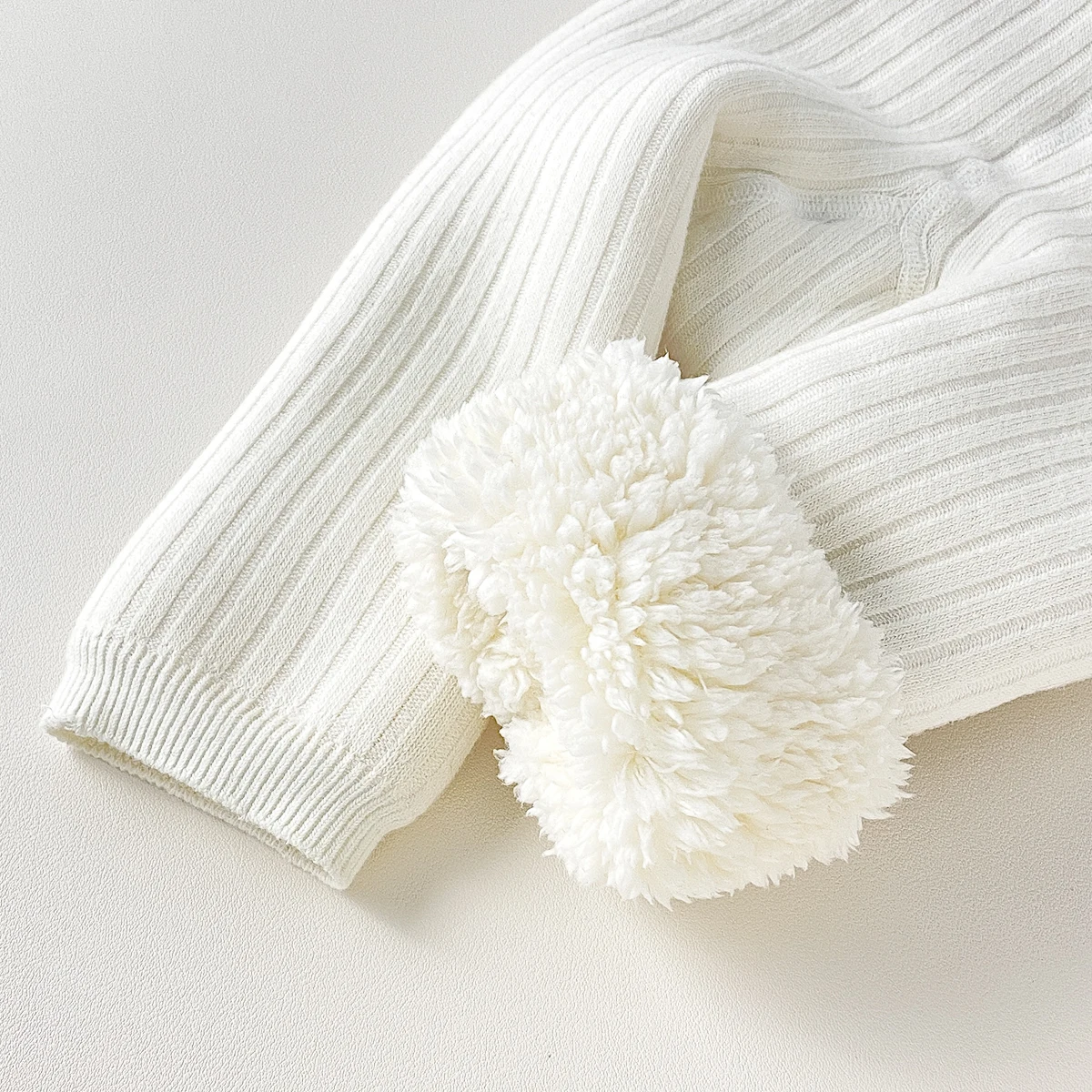 3PCS Baby Winter Sherpa Lined Leggings, Elastic Solid Color Thermal Long Pants for Toddler