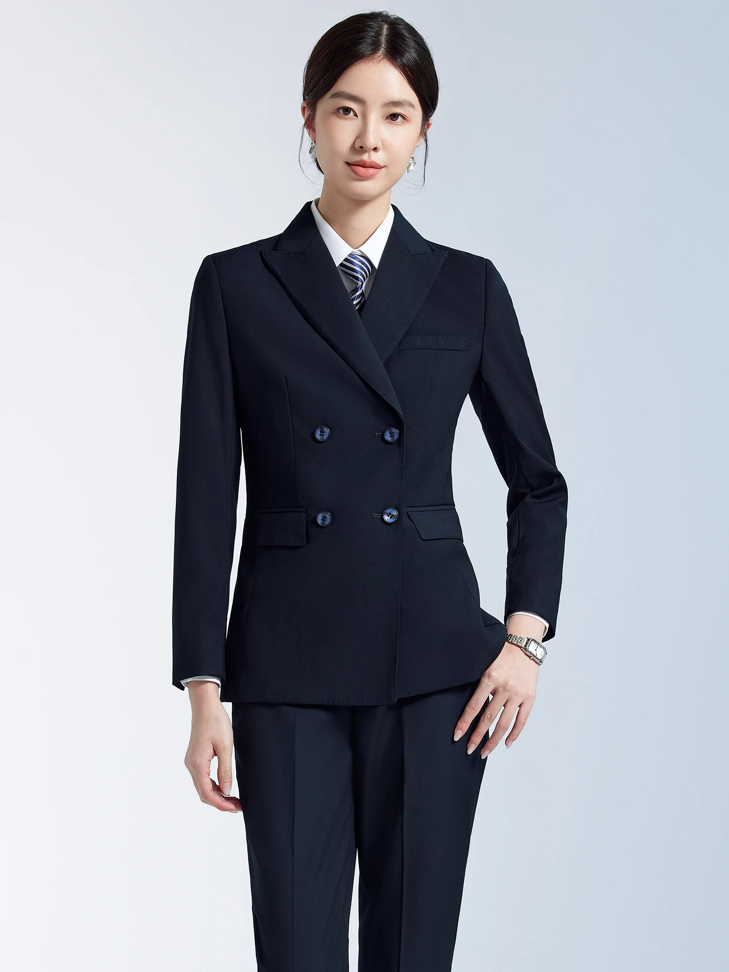 Brick Red Professional Women's Suit Set Formal Business Interview Bank Workwear Commute Lightweight Career Female Outfit