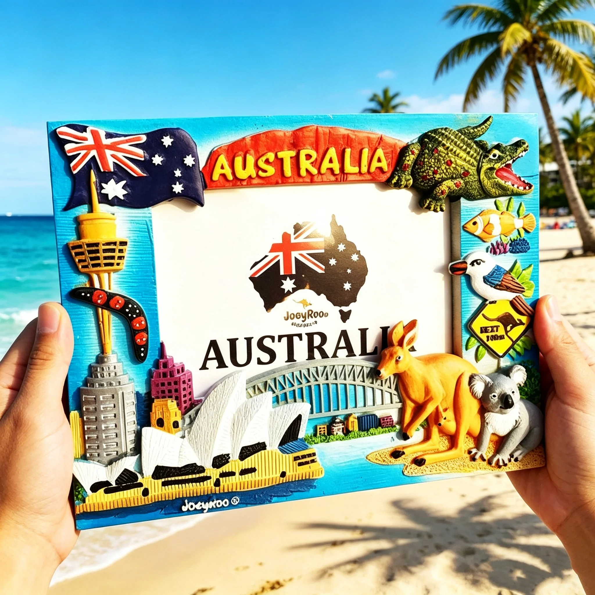Australia 3D Photo Frame Ornament Handicraft Resin Picture Frames Tourism Souvenir Collection Gift Home Decoration