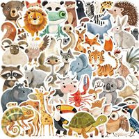 50pcs Hand Drawn Animals Cartoon Graffiti Stickers DIY Phone Guitar Laptop Notebook Suitcase Cup Waterproof Sticker Kids Toy