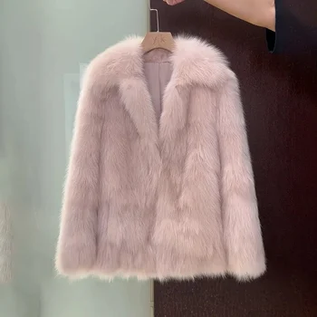 Płaszcz damski z imitacji futra Średnio długie futro Jesień i zima 2024 Nowa koreańska kurtka Mao Mao Temperament Utrzymuj ciepły top