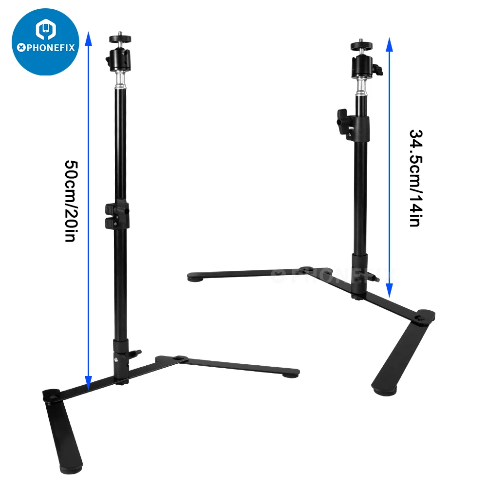 

Photography Camera Tripod Stand Overhead Shooting Adjustable Desktop Cam Stand for YouTube Live Streaming Vlog Video Record