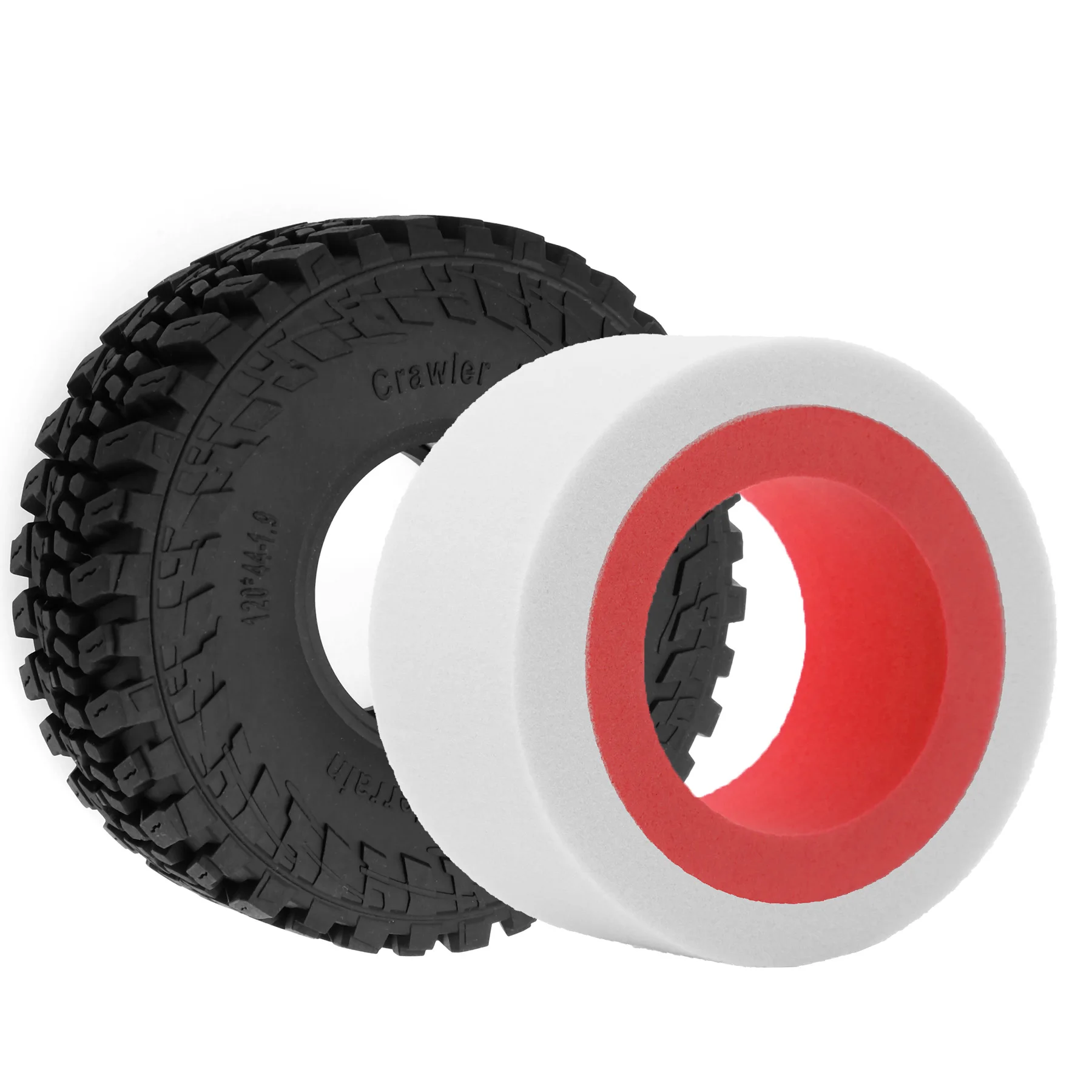1.9 Inch Double Layer Dual Sponge Foam Tire Inserts Upgrade Parts for 1/10 RC Crawler Axial SCX10 90046 TRX4 TRX6