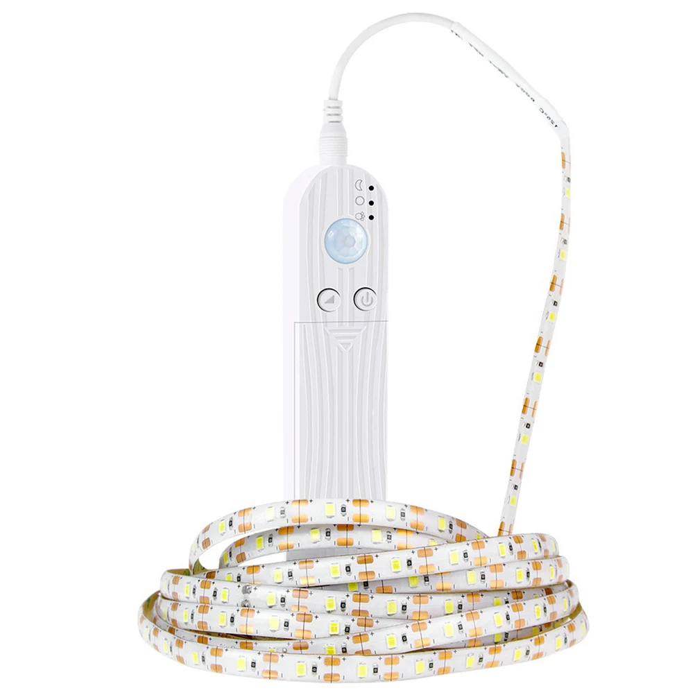 

LED Human Body Sensing Waterproof Fully Sealed LED Chip Strip Induction Lamp Closet Bathroom Staircase Lighting Use