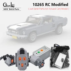 NEW Technical Modified Remote Control Electric 21047 Fords Mustangs Racing Sets RC Building Blocks Toys Fit For MOC 10265