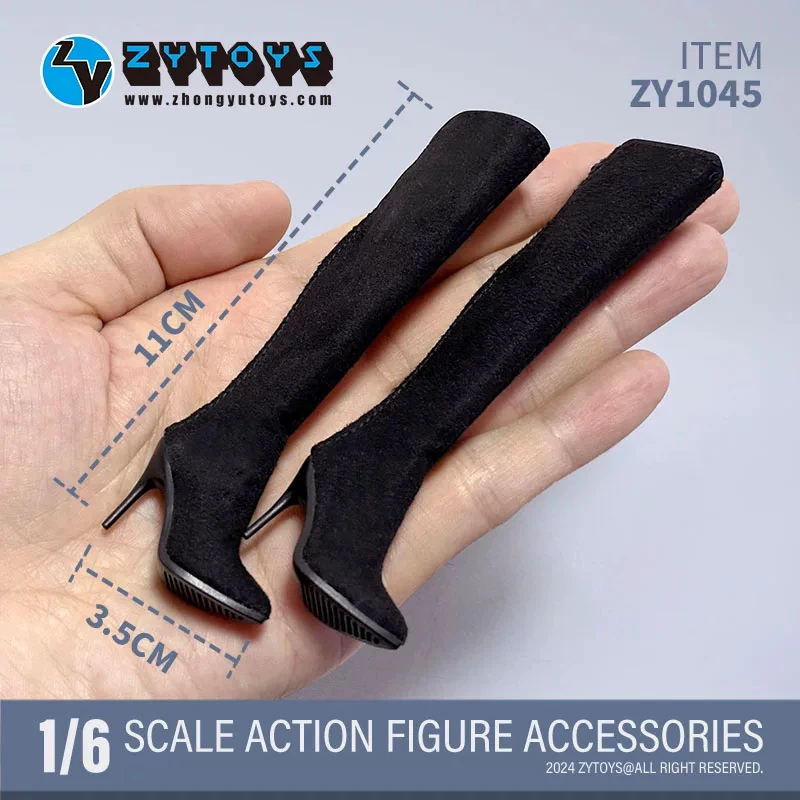Zytoys Tct-037 Zy1008 Zy1016 Zy1045 1/6 Scale Heel High Boots Hollow Female Boots Fit 12'' Action Figure Body