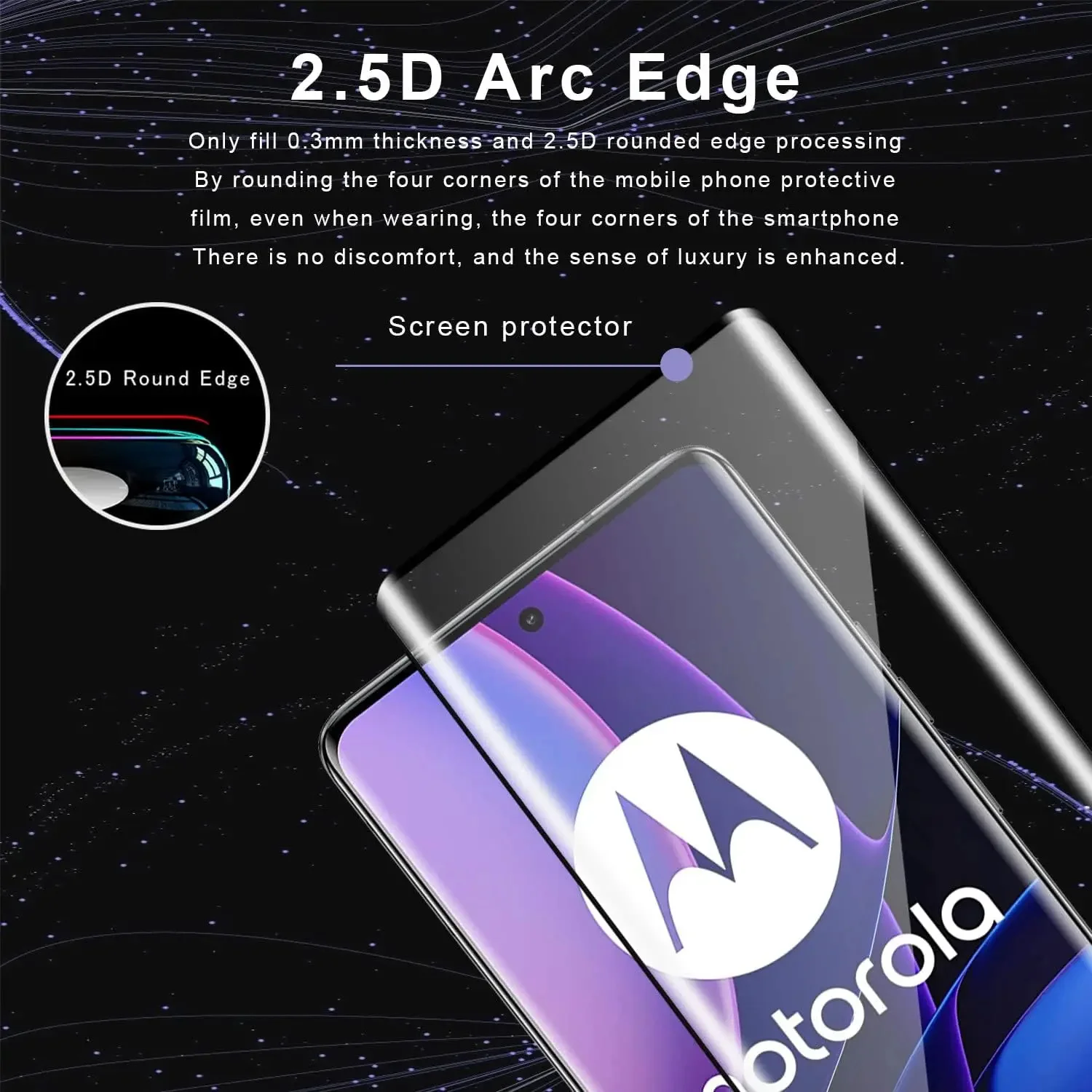 1/4Pcs 3D Screen Protector Glass For Motorola Edge 50Pro 50Ultra Tempered Glass Film