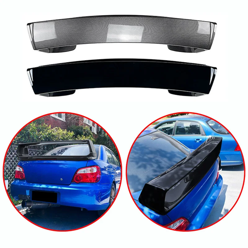 

For Subaru Impreza WRX STI 2002-2006 High Quality ABS Car Rear Wing Spoiler Carbon Fiber Look Car Styling Accessories Part