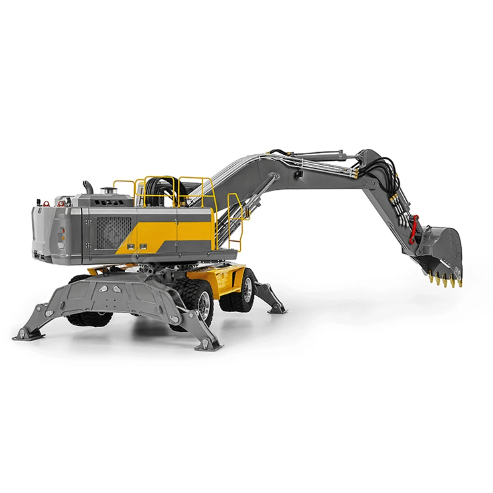 LESU ET30H Excavator 1/14 RC Hydraulic Excavator RTR Hydraulic Wheel Excavator Metal Model Remote Control Car Boy Toy