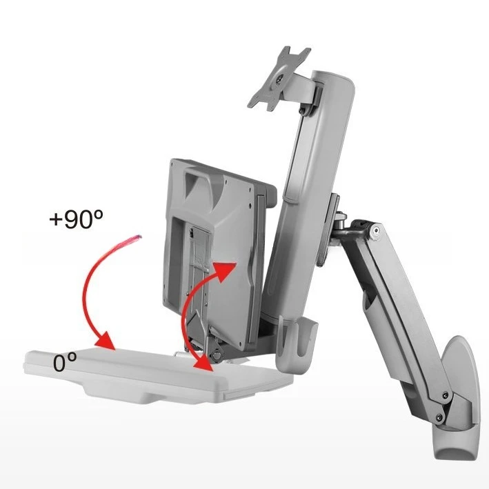 All-in-one computer arm, computer wall rack, pendant computer bracket