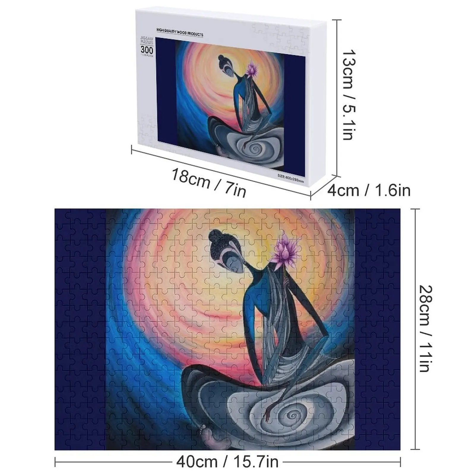 Puzzle Buddha Regalo personalizzato personalizzato Nome in legno sposato Puzzle in legno personalizzato