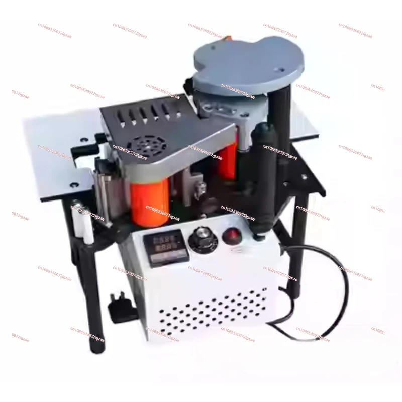 Edge Banding Machine Portable Wood PVC Two-sided Gluing Edge Bander with Tray & Cut Adjustable Speed