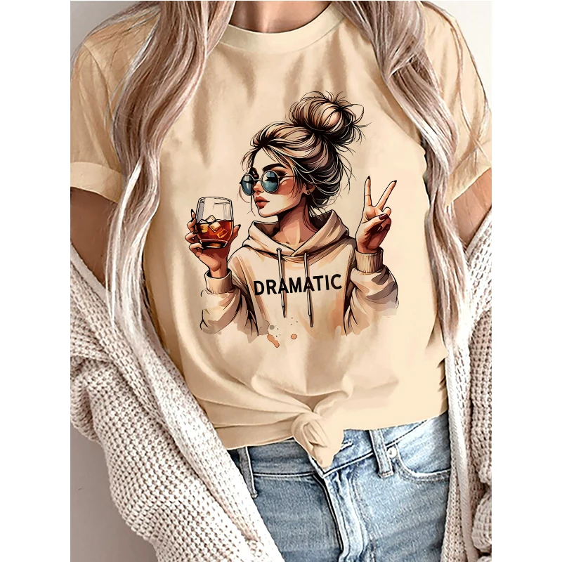 Y2k Hip Hop Women's Casual Graphic T-Shirt 