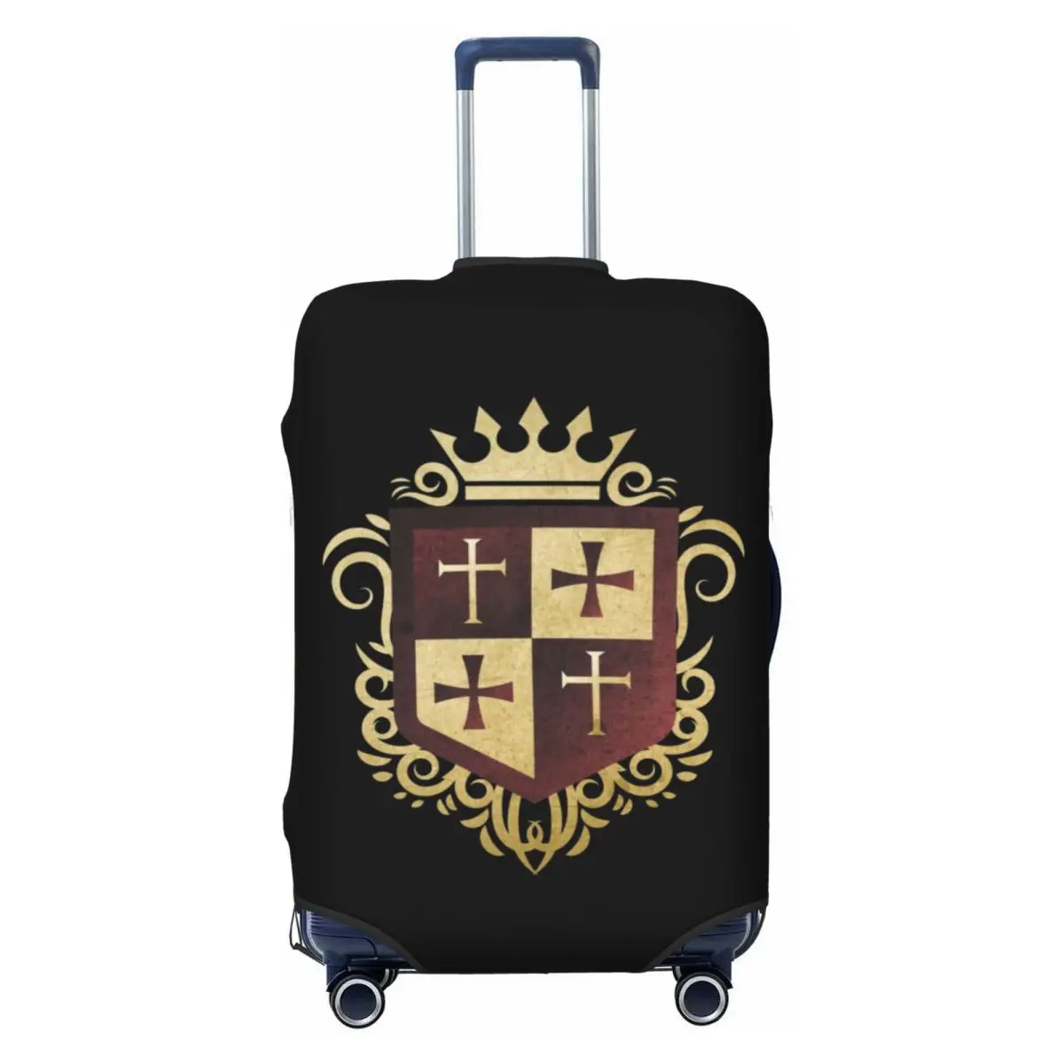 

Средневековый воин, рыцари-тамплиеры, крест, чехол для чемодана, эластичный герб крестоносцера, чехлы для багажа, защита для 18-32 дюймов