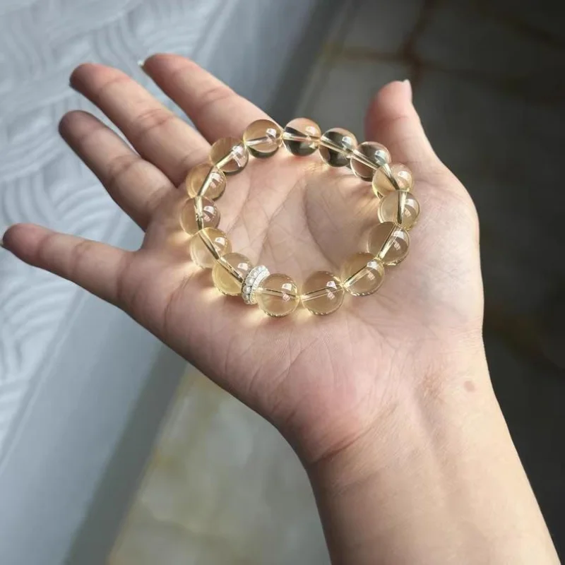 Men's and Women'sSingle Ring Natural Citrine Bracelet