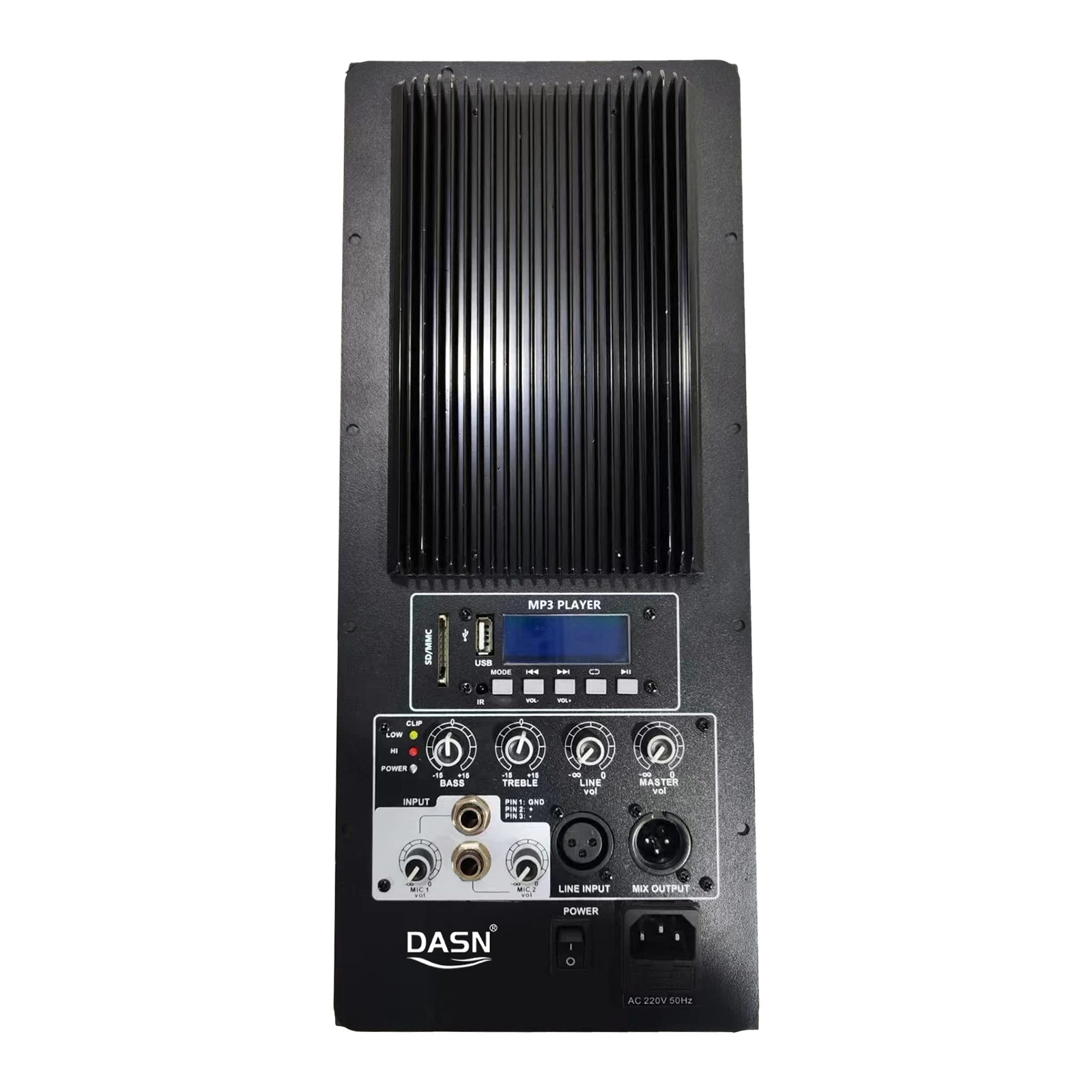 DASN HA 1800 W Transformator KLASSE H USB/SD MP3 FM BT TWS APP Mixer 2-Wege-Leistungsverstärkermodul Audioplatine Professionelles RMS 450 W