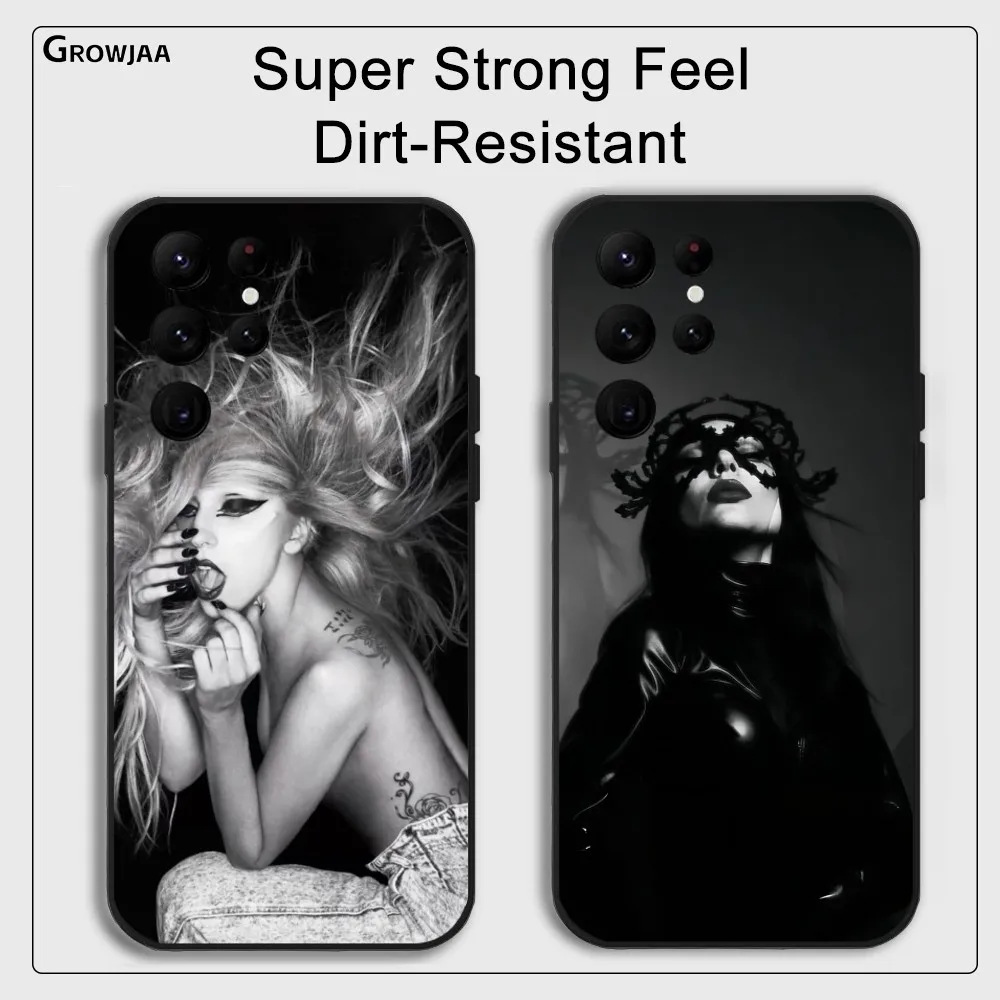 Siger L-Lady G-Gaga New Phone Case For Samsung Galaxy S25 S24 S22 S23 Ultra S21 S20 Plus 5G Protective Silicone Funda