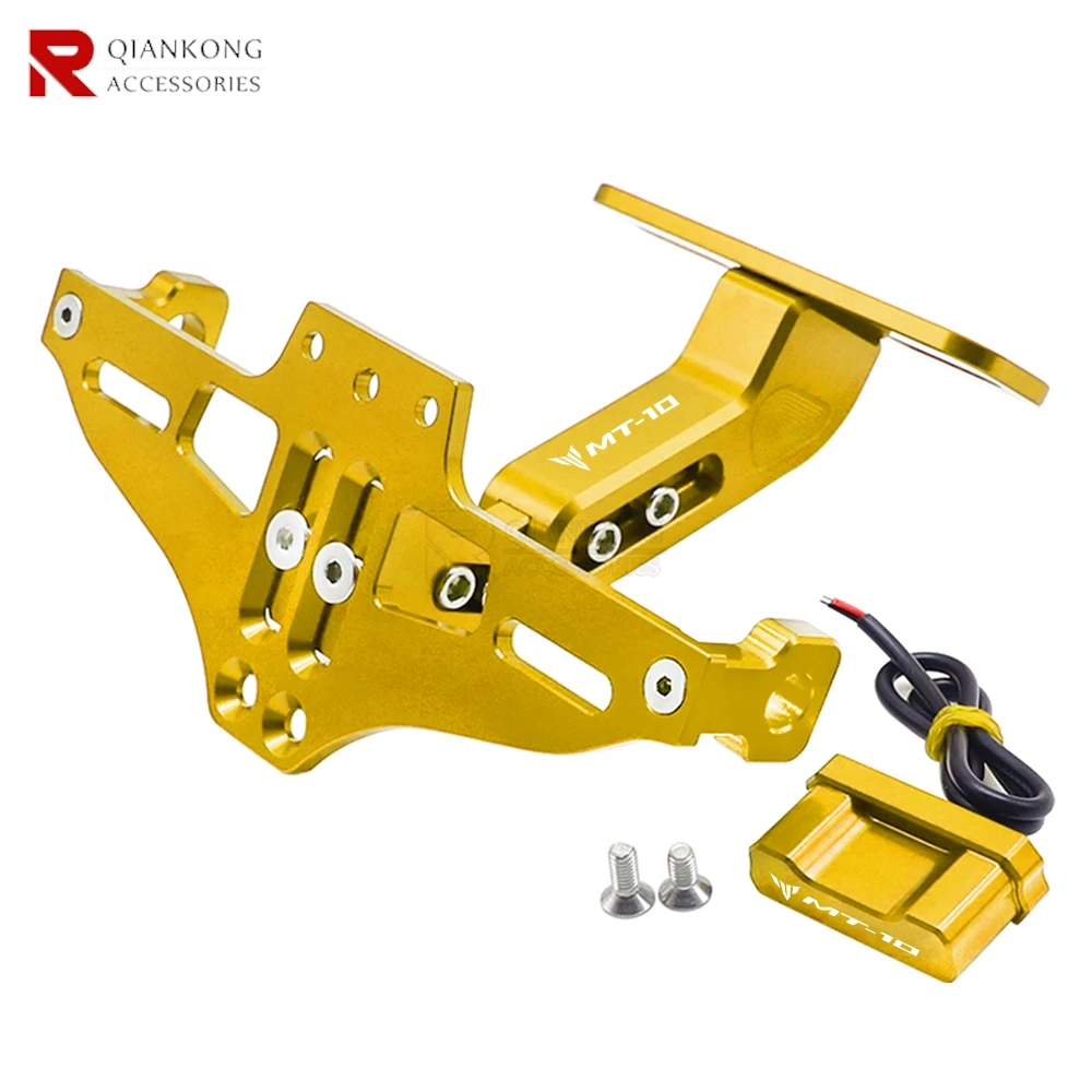 

FOR YAMAHA MT10 MT-10 17 2018 2019- 2022 2023 2024 2025 Rear License Plate Holder Bracket with Light Tail Tidy Fender Eliminator
