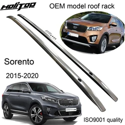 OE roof rail bar roof rack for KIA Sorento 2015 2016 2017 2018 2019 2020,aluminum alloy,fix by screw,easy installation