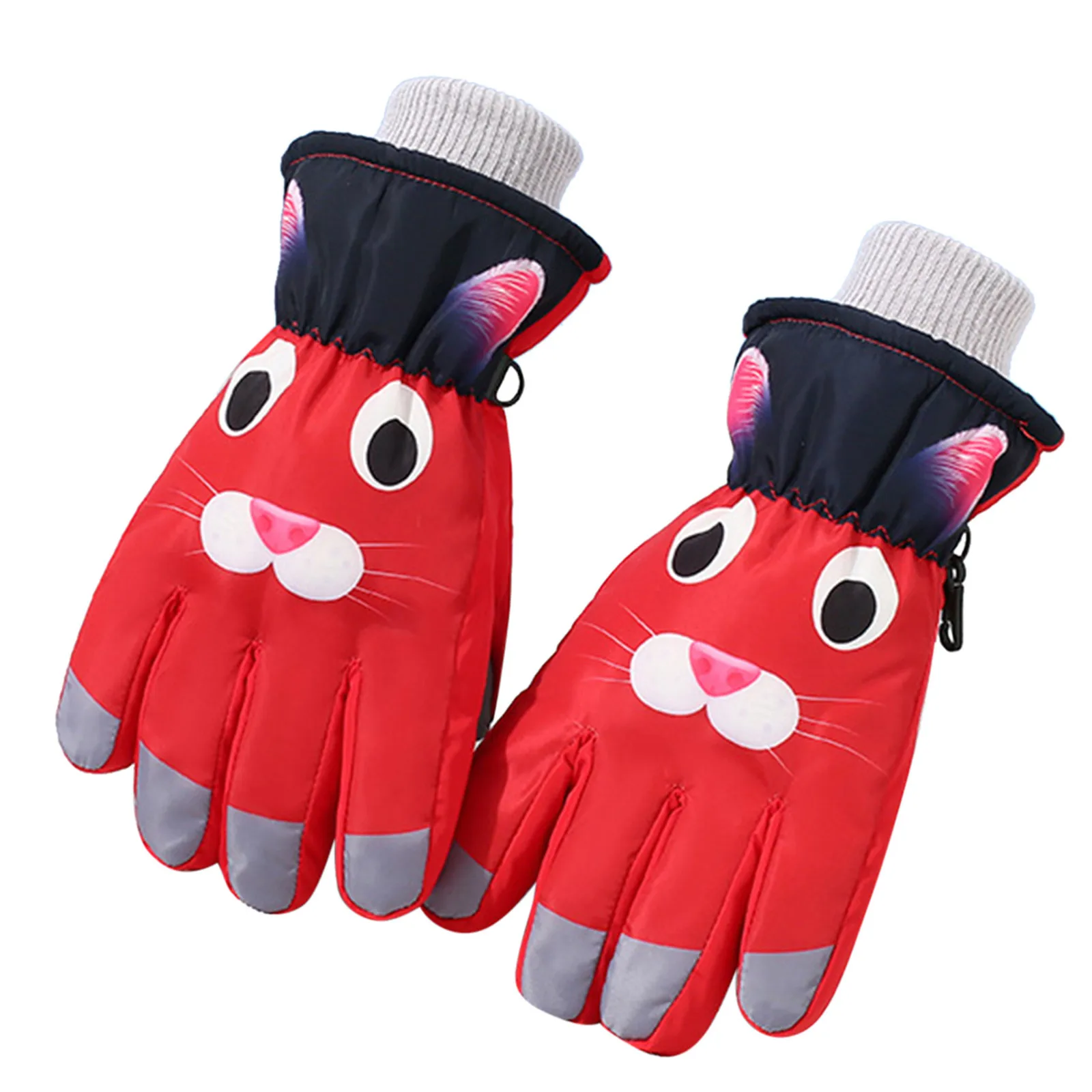 

Перчатки с термоподкладкой, детские зимние теплые ветрозащитные перчатки для холодной погоды, спортивные перчатки на открытом воздухе для мальчиков и девочек, тяжелая сумка, перчатки для детей