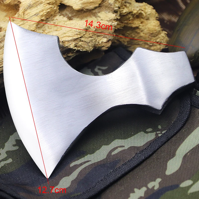 Carbon steel forging chrome board axe Wilderness camping adventure logging axe household wood chopping woodworking axe