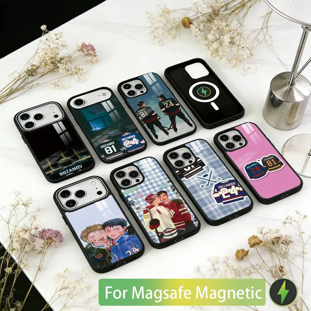 

Ice hockey H-Heated R-Rivalry Phone Case For iPhone17,16,15,14,13,12,11 Plus,Pro Magnetic For Magsafe Wireless Charging