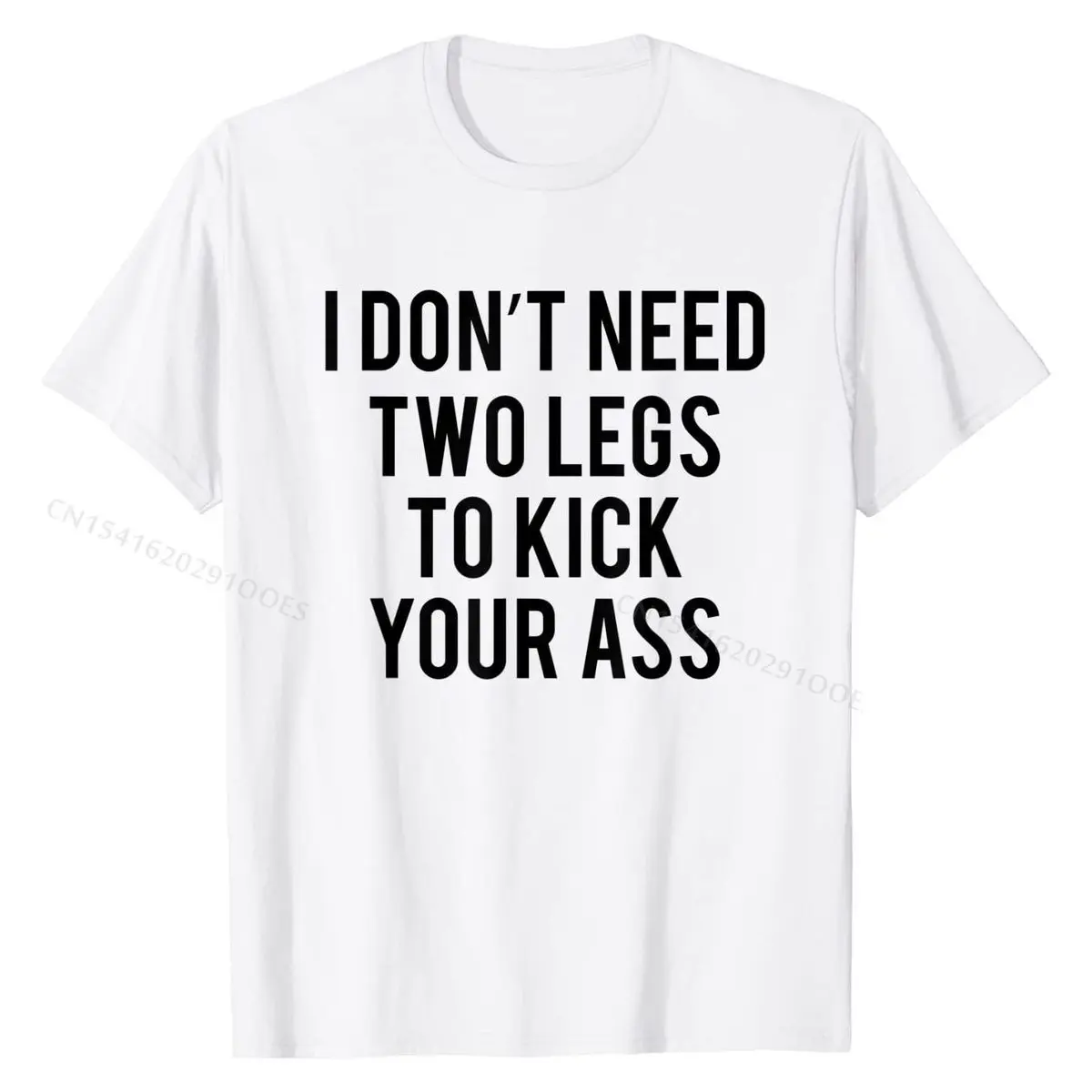 mputee Funny Two Legs To Kick Ass Handicap Disabled Joke T-Shirt T Shirt New  Fashionable Cotton Men Tshirts Classic