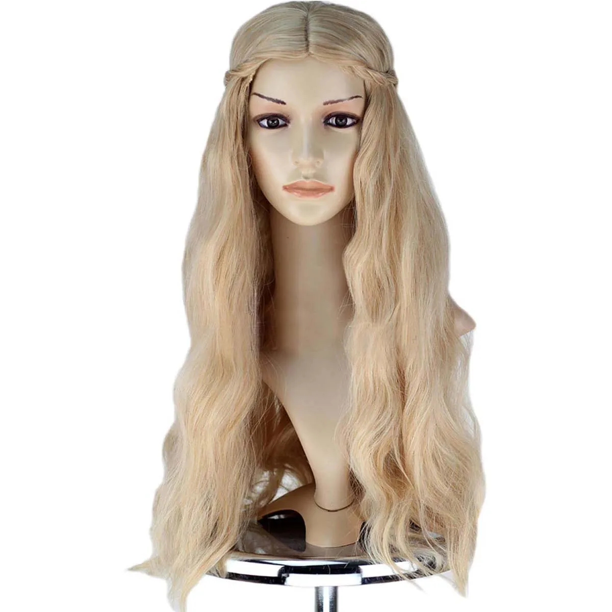 

Женский длинный светлый коричневый вьющийся парик принцессы