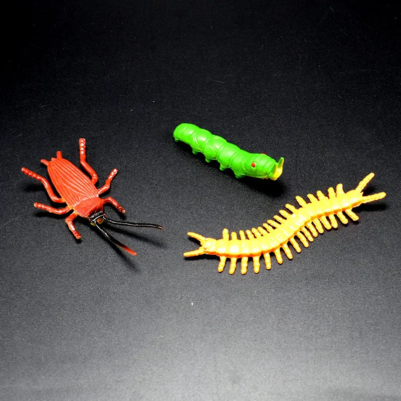 12pcs Oenux Wild Insect Animals Model Set Butterfly Scorpion Mantis Cicada Action Figures Miniature Kid Education Halloween Toy