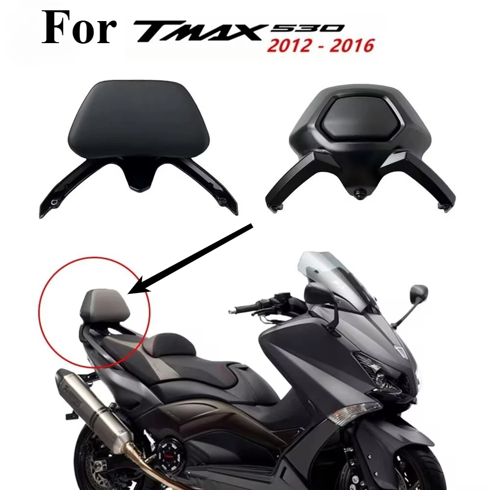 

Motorcycle Backrest Rear Passenger Seat Back Rest Stay Protection Pad Accessories For YAMAHA TMAX530 TMAX T MAX 530 2012 - 2016