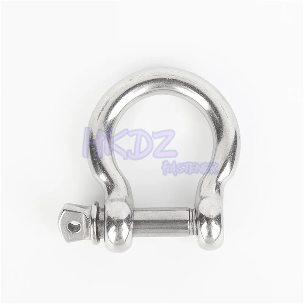 

M4-M38 Carabiner D Bow Lifting Shackle Slot Screw Removable Fob Keychain Joint Connector Buckle DIY Hardware 316 stainless steel