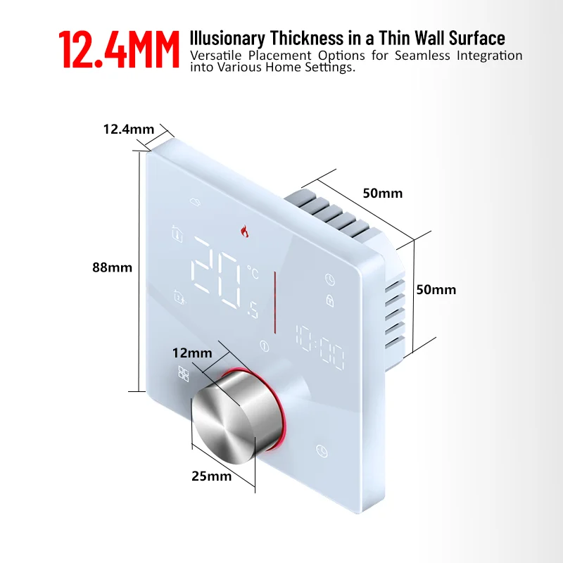 Tuya WiFi Smart Thermostat LCD Display Touch Screen for Electric Floor Heating Water/Gas Boiler Temperature Remote Controller