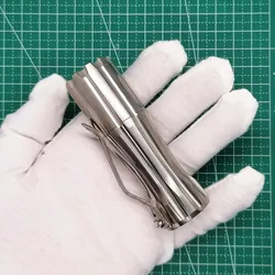 Portable Pocket Titanium Alloy EDC Flashlight (Without Battery)