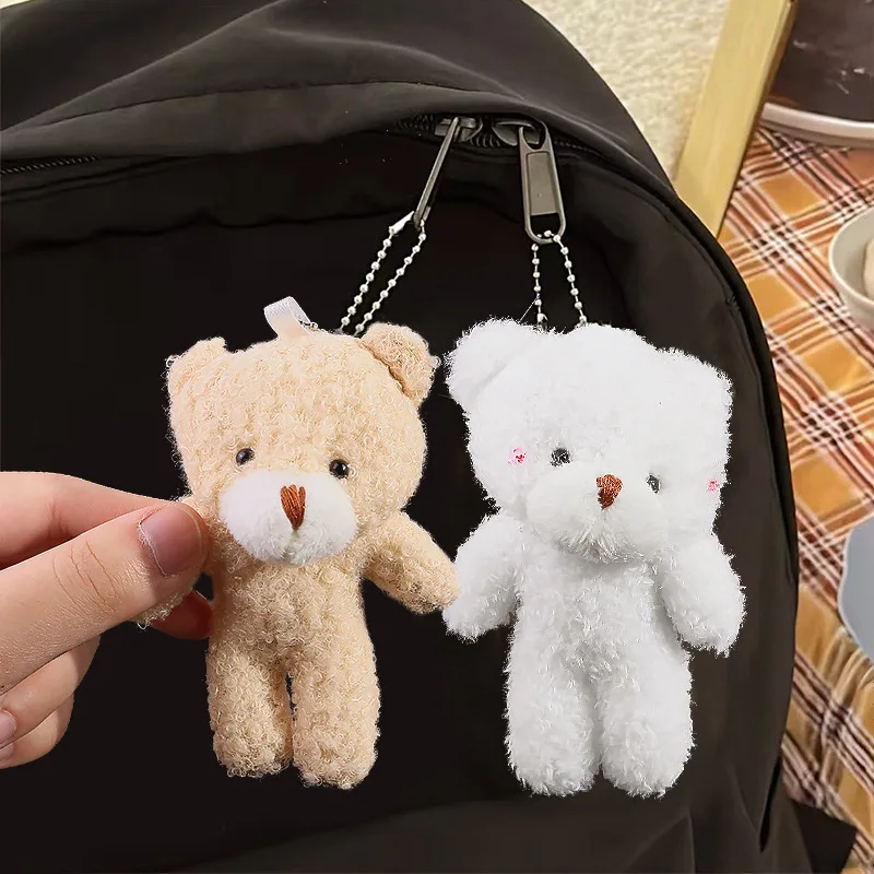 

10/30Pcs 12cm Cute Powder Blusher Teddy Bear Cartoon Plush Stuffed Doll Toy Birthday Party Wedding Gift Keychain Pendant