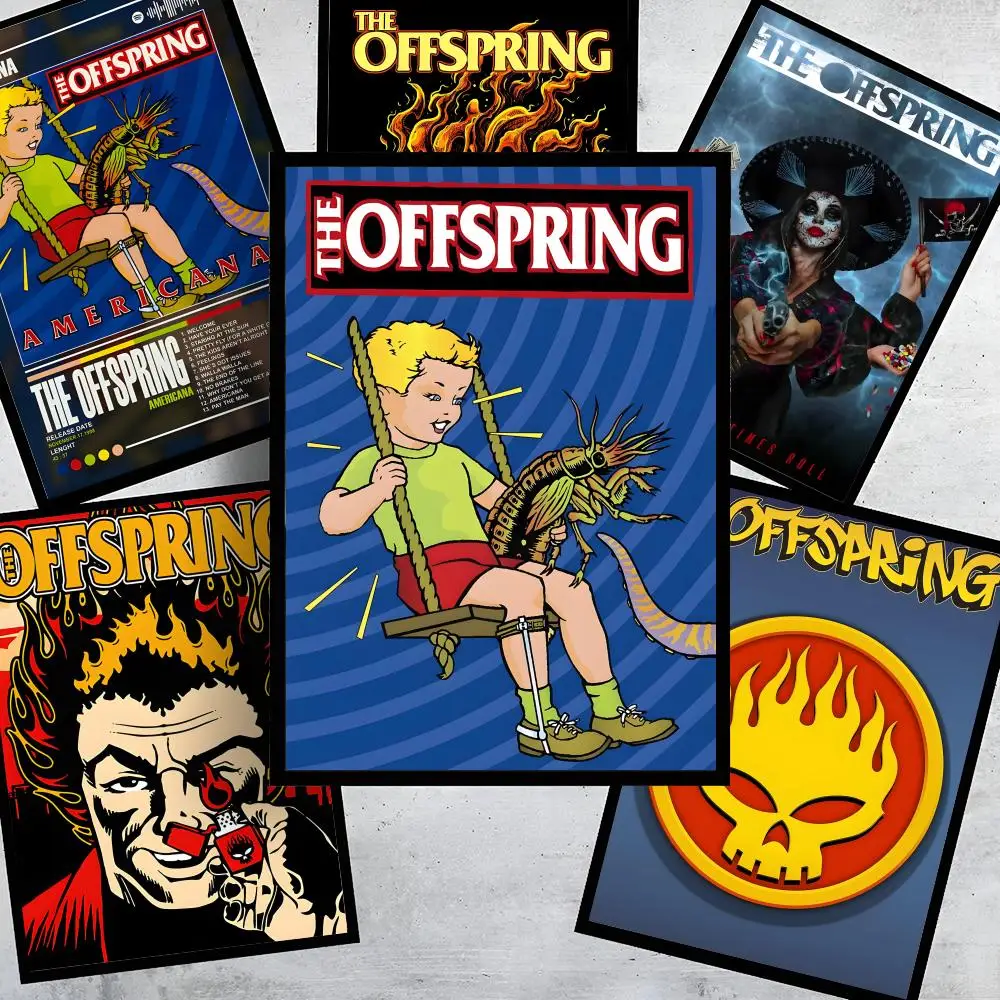 Pôster decorativo da banda de rock The O-Offspring, adesivos de arte de parede, impressão de foto para decoração de casa, sala de estar, corredor