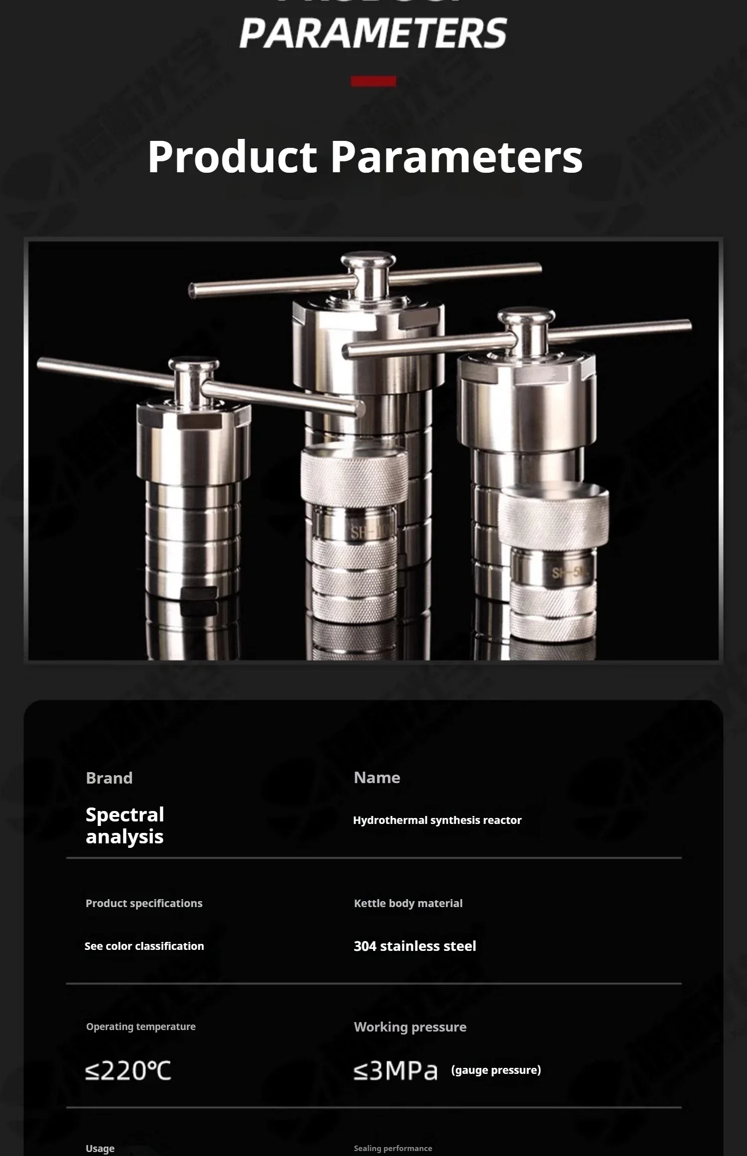 Reaktor-Kesselgefäß, 25/50 ml, PTFE-Kammer für Autoklaven, hydrothermische Synthese, Reaktorkessel, gefüttertes Gefäß – Detail 3